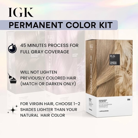 IGK Hair Color Kit - Light Natural Brown - Picture 4 of 5